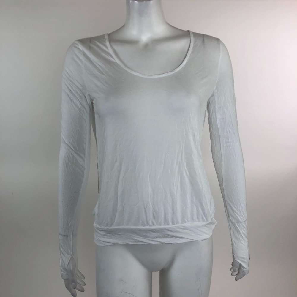 ALO White Athletic top - Open Back